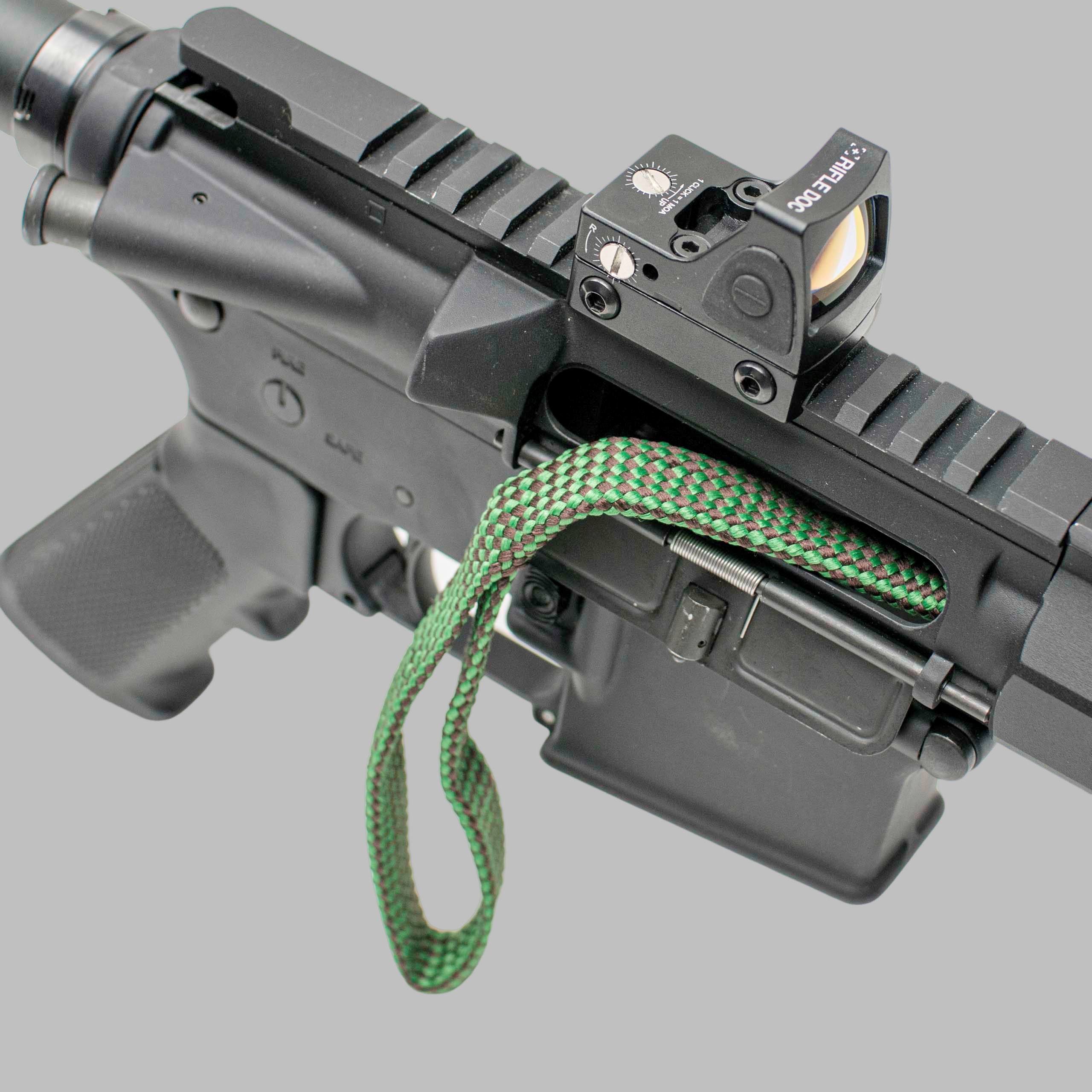 Reinigungsschnur 9mm Cal .38 .357 | für taktische Büchsen mit kurzem Lauf bis 16" | zwei Bürsten + Griff – Bild 8