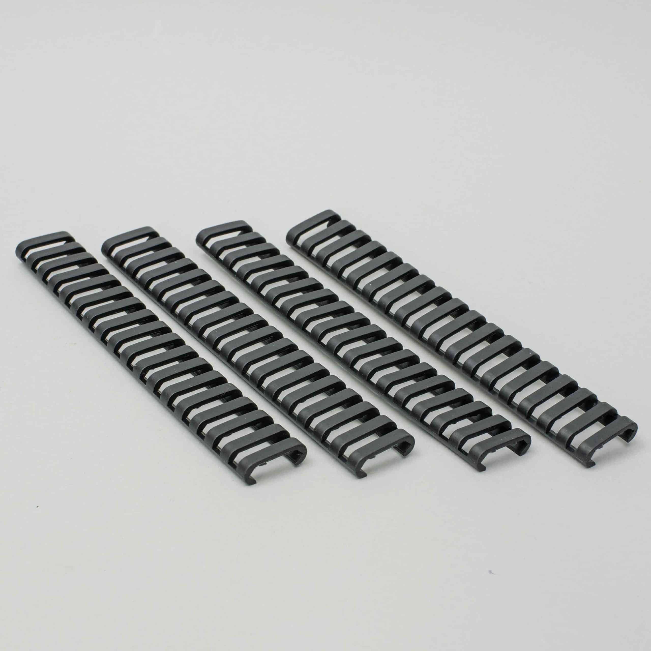 Handschutz für 21mm Picatinny Schiene Rail Guard 4 Stück Schwarz