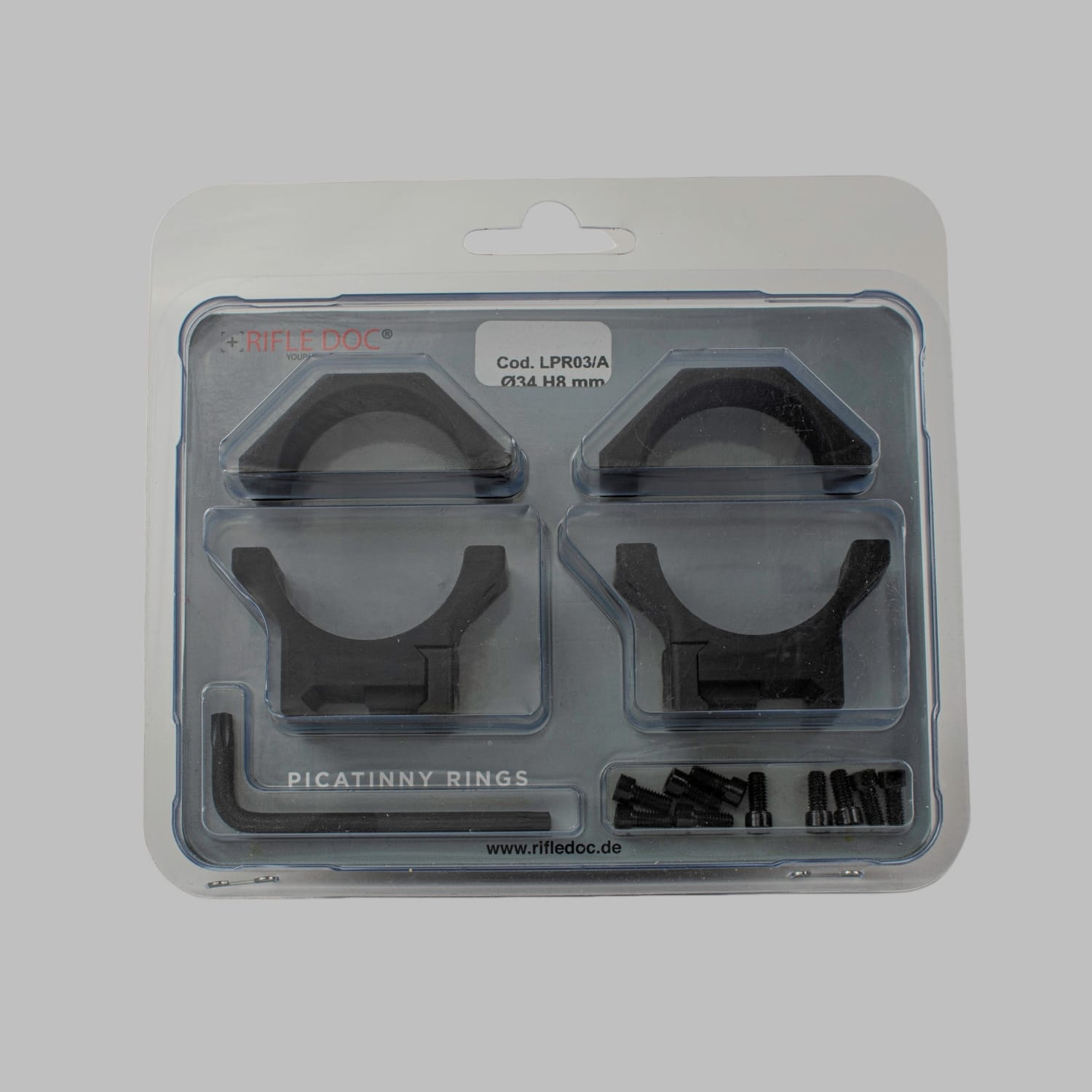 Zielfernrohrmontage Ø34mm Höhe 8mm – Bild 12