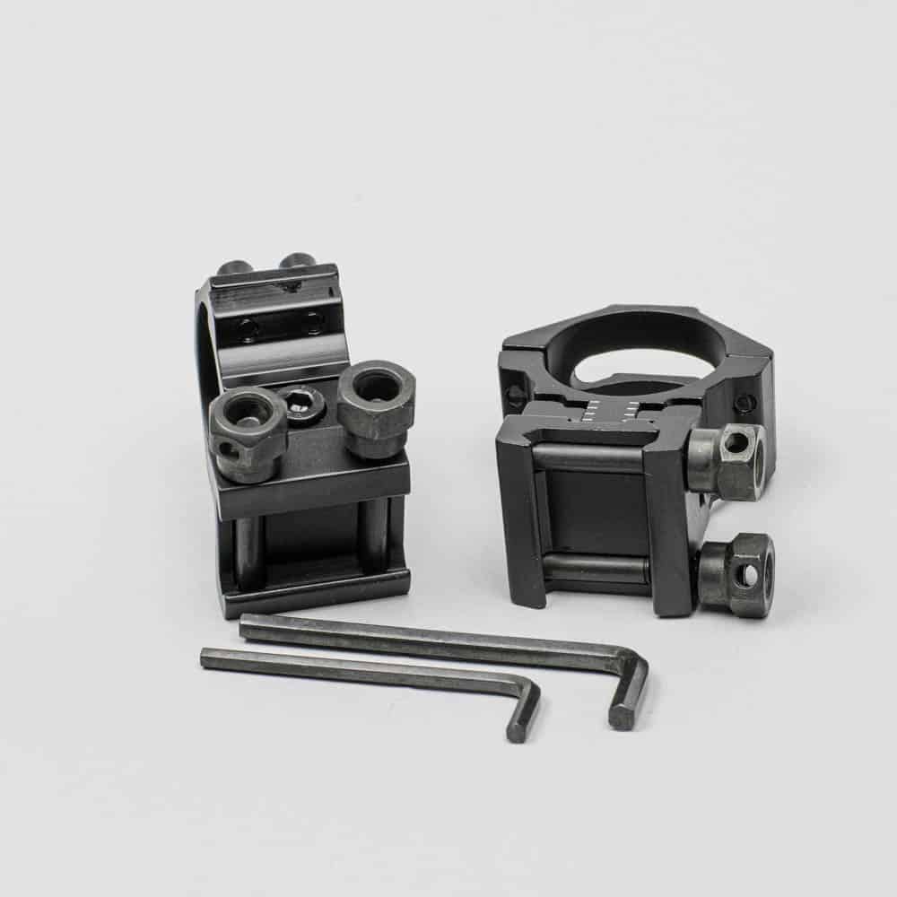 Montageringe 21mm Picatinny Ø30mm | Höhenverstellbar – Bild 2