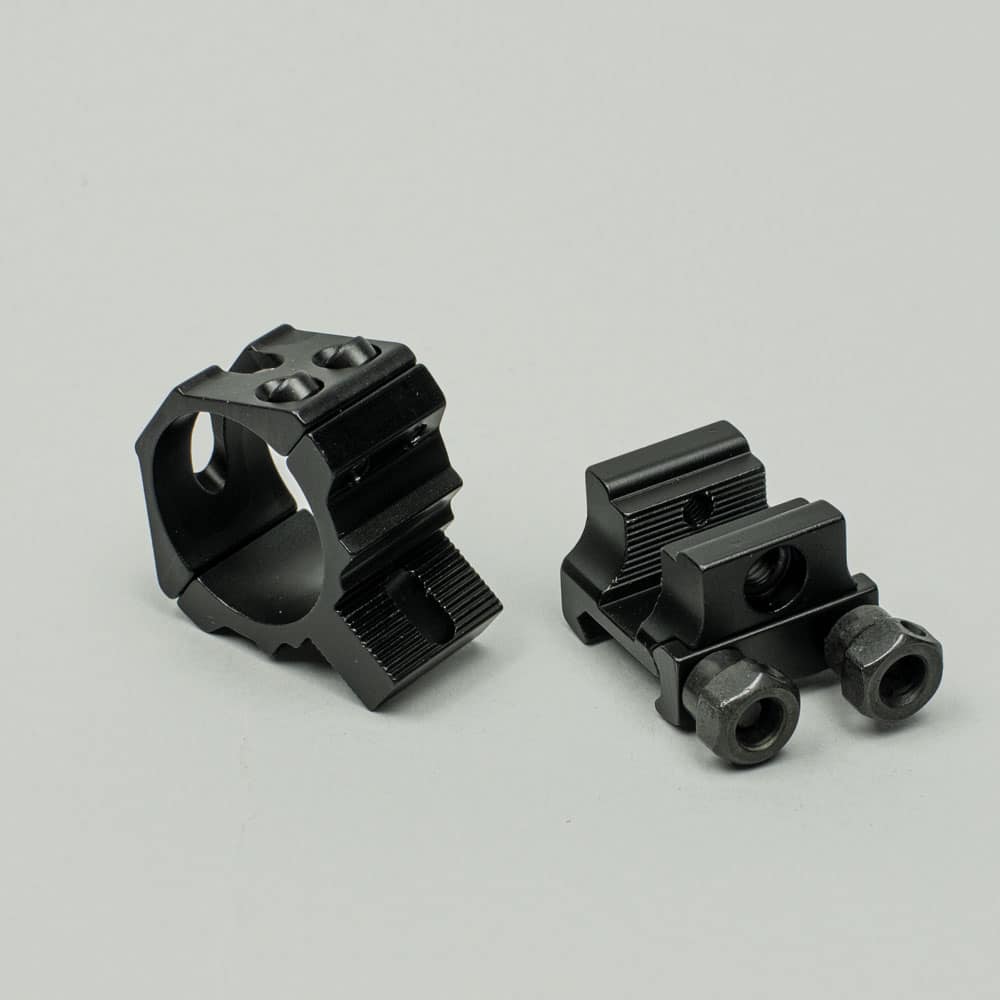 Montageringe 21mm Picatinny Ø30mm | Höhenverstellbar – Bild 5