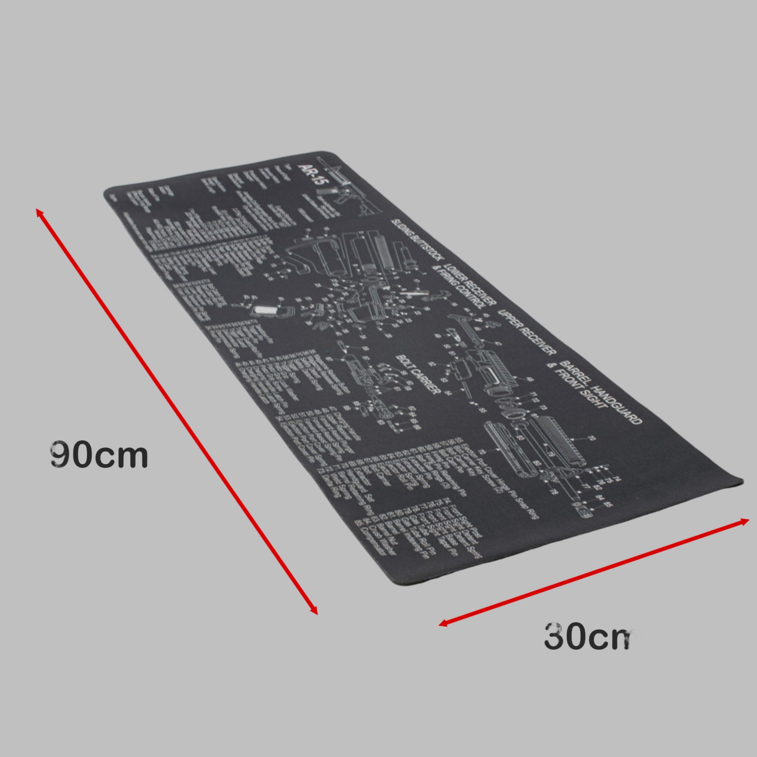 Reinigungs-/Montagematte Motiv AR 15 Teilezeichnung – Bild 4
