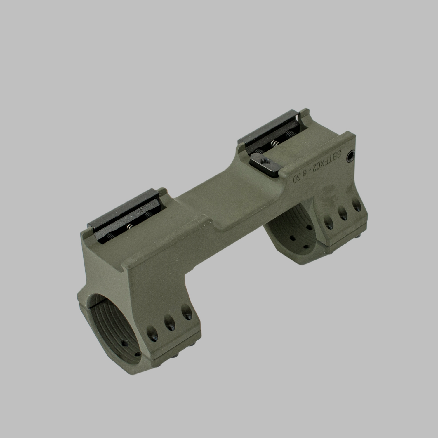 Taktische Blockmontage Green / Olive mit integrierter Libelle – Bild 3