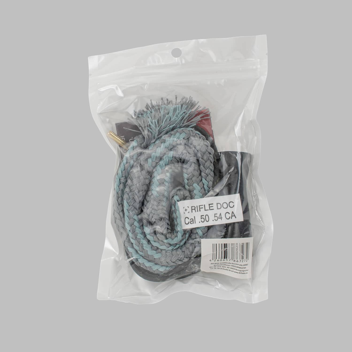 Laufreinigungsschnur Cal .50 / .54CA | Zwei Bürsten + Griff – Bild 3