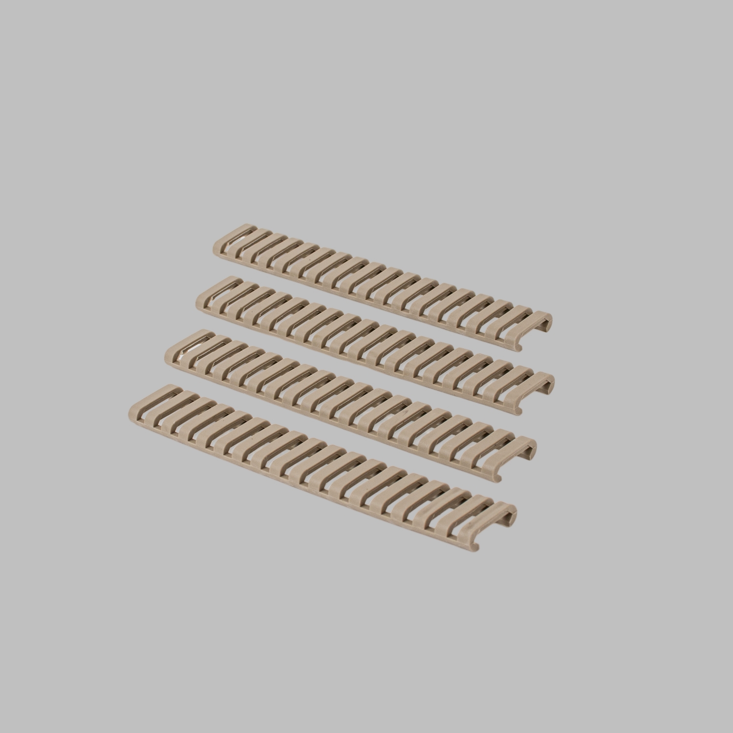 Handschutz für 21mm Picatinny Schiene Rail Guard 4 Stück Tan