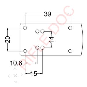 Rotpunktvisier Montageplatte