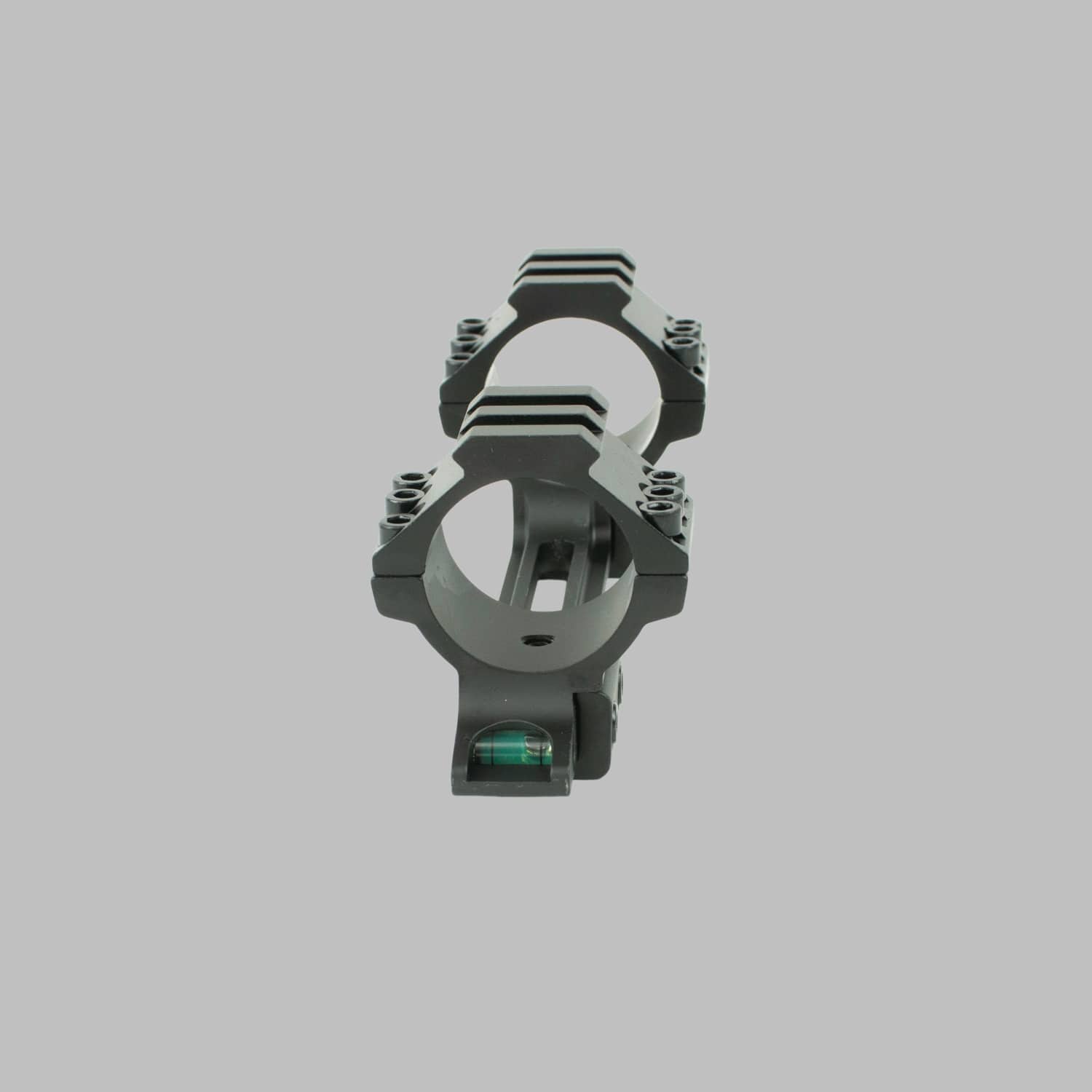 Blockmontage für 11mm Prismaschiene mit ⌀ 30mm und 25,4mm mit Libelle – Bild 2