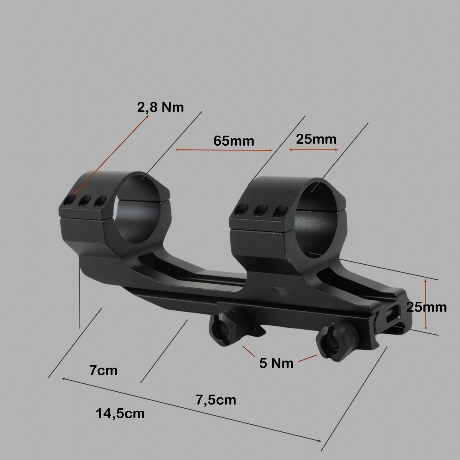 blockmontage 30mm mit libelle rifledoc abmaße