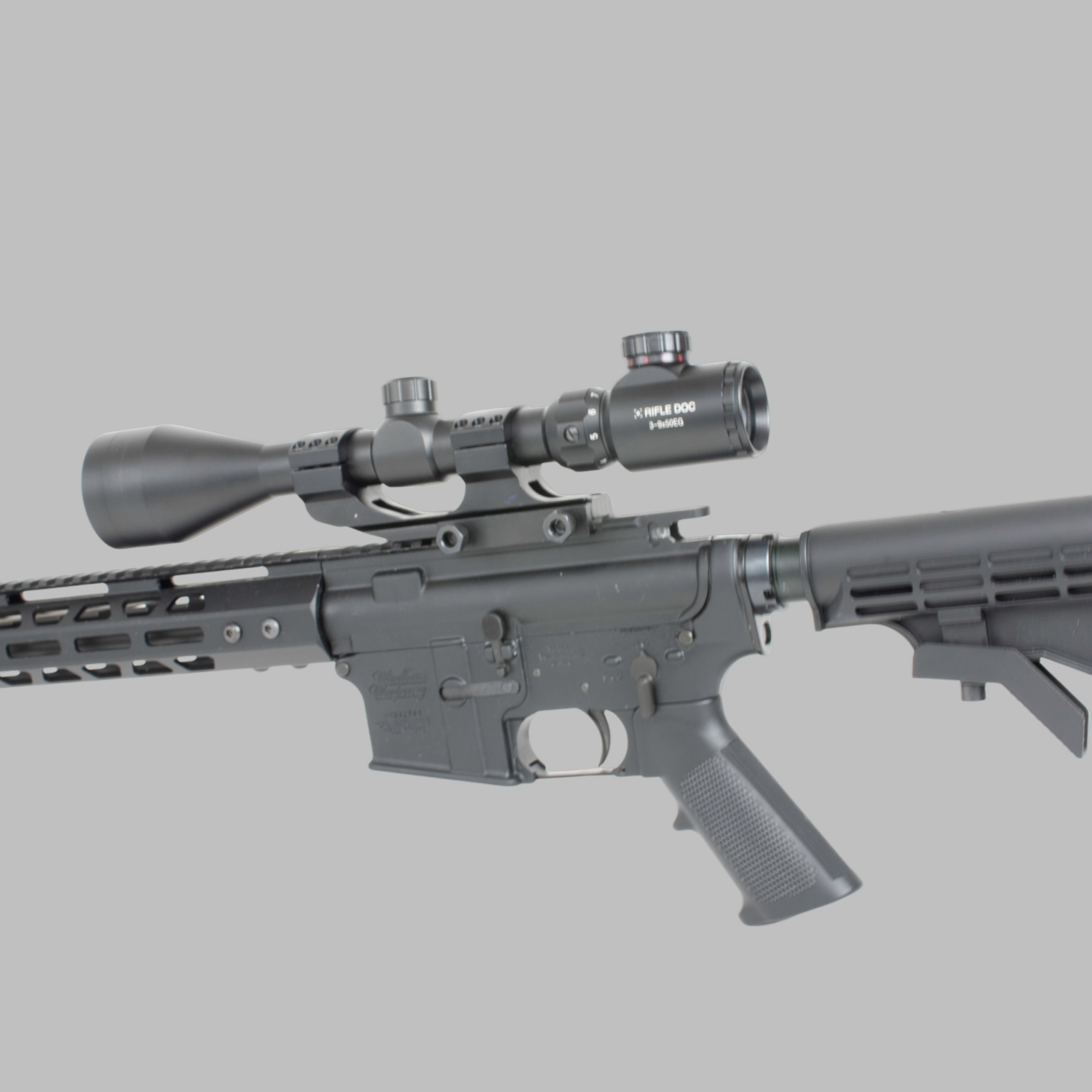 Set Zielfernorhr 3-9x50 und Blockmontage