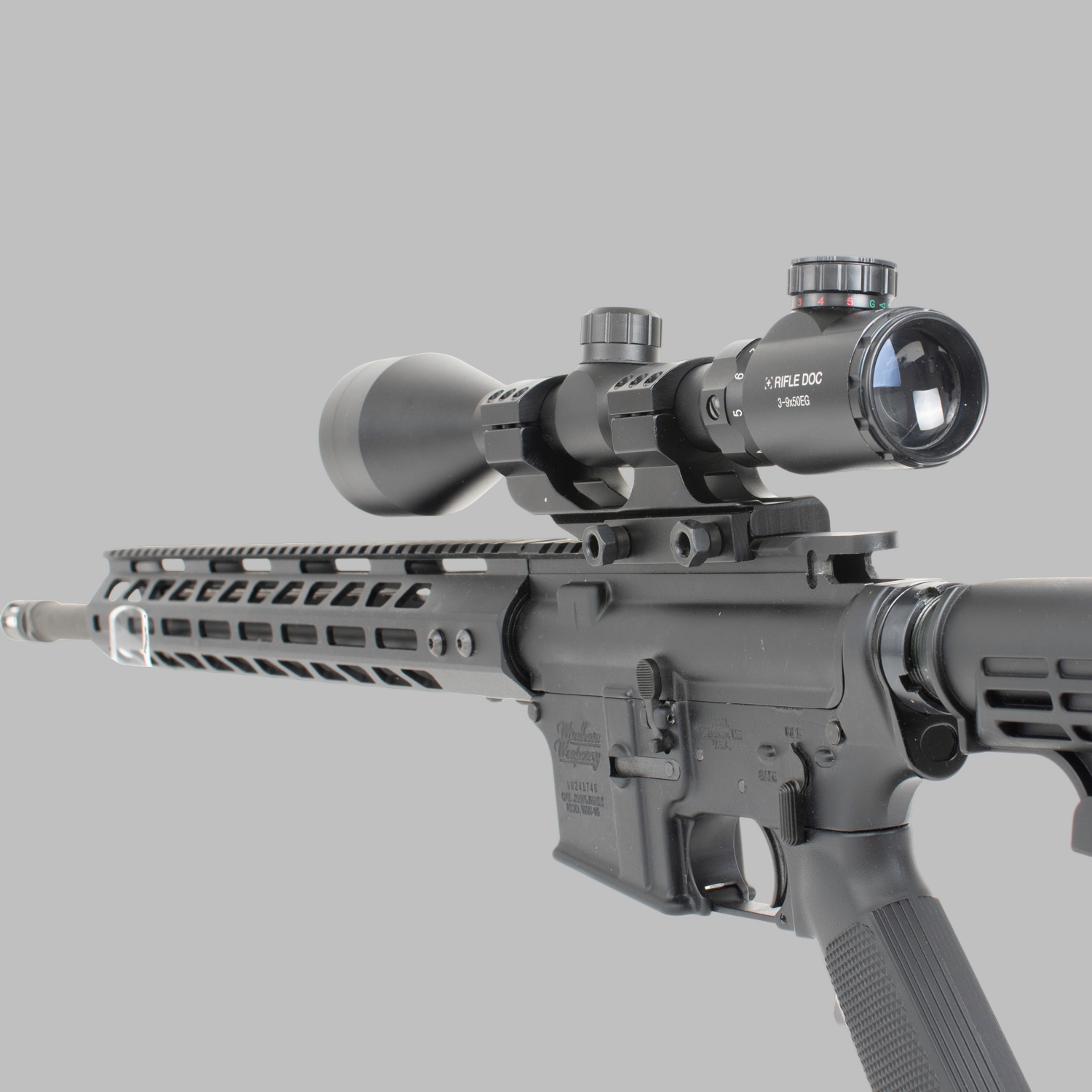 Set Zielfernorhr 3-9x50 und Blockmontage