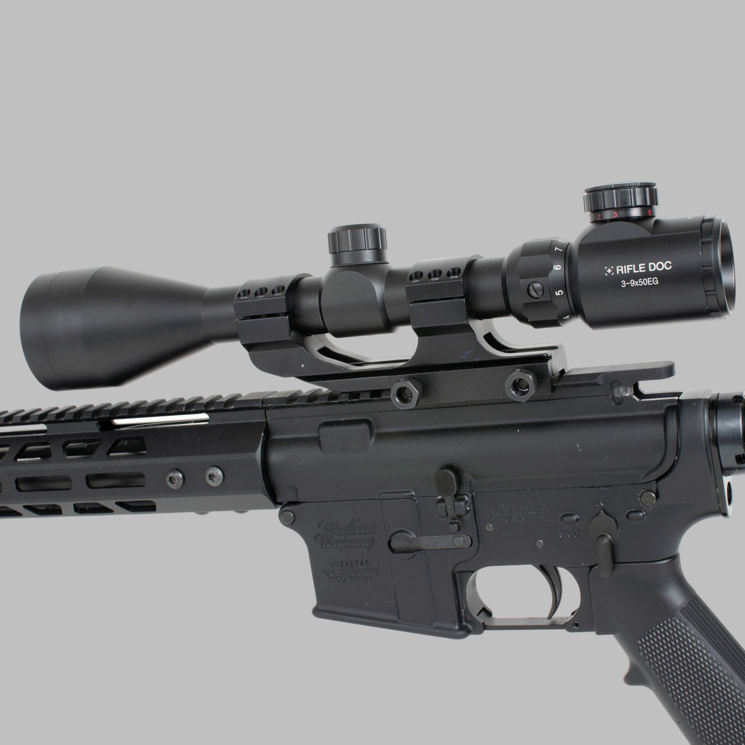 Set Zielfernorhr 3-9x50 und Blockmontage